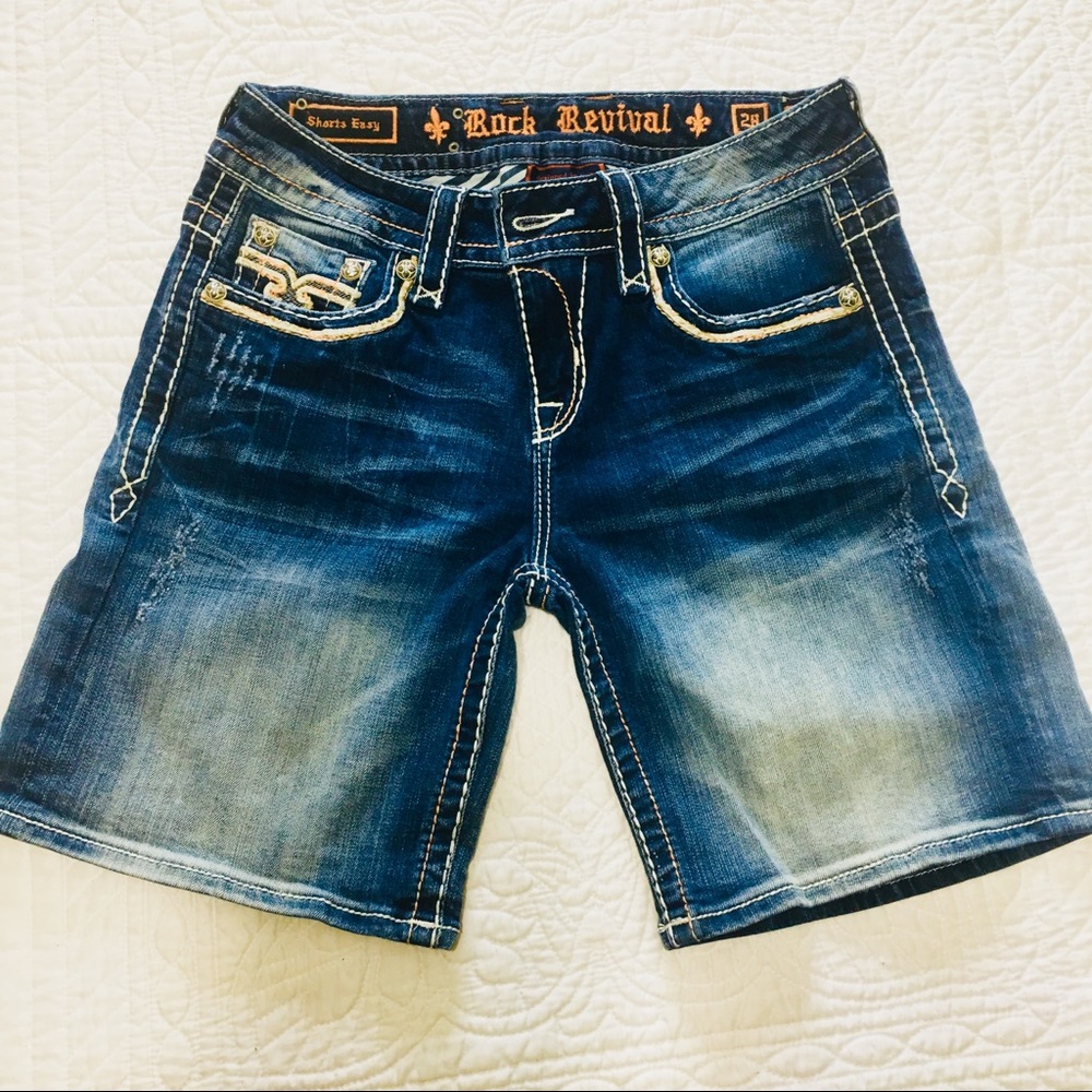 Rock Revival Blue Jean Shorts